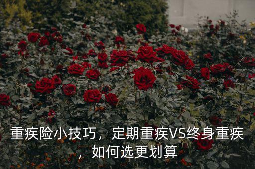 重疾險小技巧，定期重疾VS終身重疾，如何選更劃算