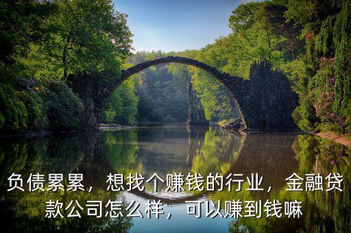 負債累累，想找個賺錢的行業(yè)，金融貸款公司怎么樣，可以賺到錢嘛