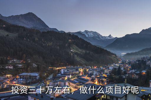 投資三十萬左右，做什么項(xiàng)目好呢
