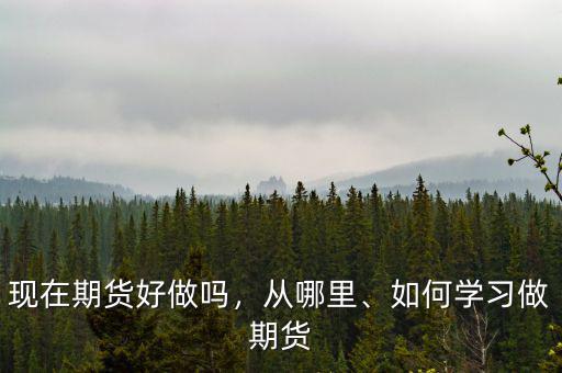 現(xiàn)在期貨好做嗎，從哪里、如何學(xué)習(xí)做期貨
