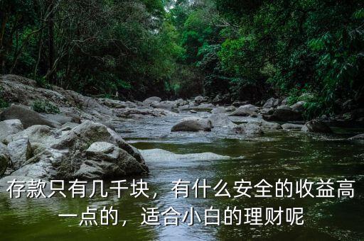 存款只有幾千塊，有什么安全的收益高一點的，適合小白的理財呢