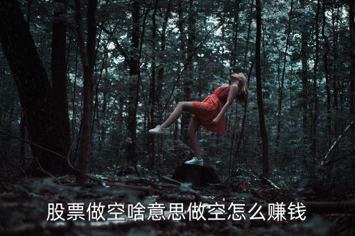 股票做空啥意思做空怎么賺錢(qián)