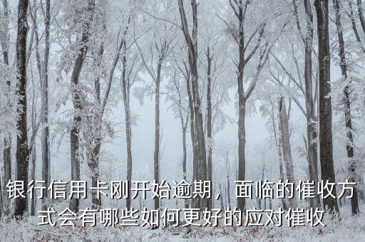 銀行信用卡剛開始逾期，面臨的催收方式會(huì)有哪些如何更好的應(yīng)對(duì)催收