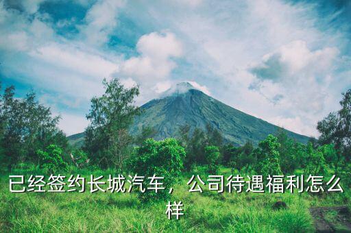 已經簽約長城汽車，公司待遇福利怎么樣
