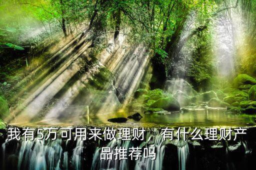 我有5萬可用來做理財，有什么理財產(chǎn)品推薦嗎