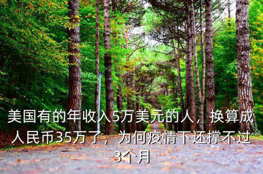 美國有的年收入5萬美元的人，換算成人民幣35萬了，為何疫情下還撐不過3個月