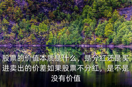 股票的價(jià)值本質(zhì)是什么，是分紅還是買進(jìn)賣出的價(jià)差如果股票不分紅，是不是沒有價(jià)值