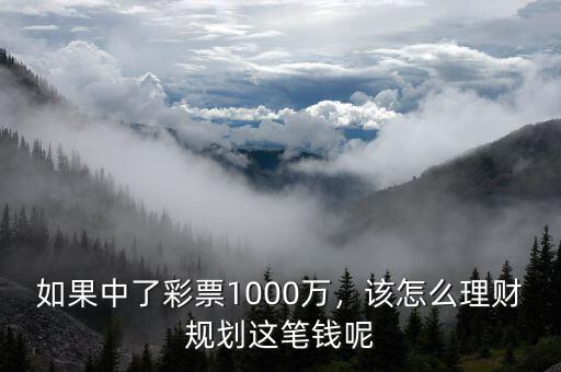 如果中了彩票1000萬，該怎么理財規(guī)劃這筆錢呢
