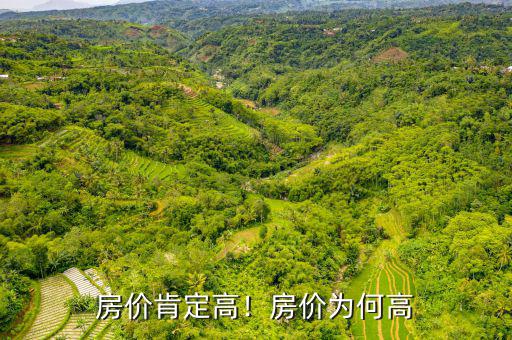 房價肯定高！房價為何高