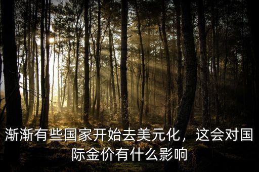 漸漸有些國(guó)家開(kāi)始去美元化，這會(huì)對(duì)國(guó)際金價(jià)有什么影響