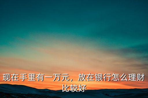 現(xiàn)在手里有一萬元，放在銀行怎么理財比較好