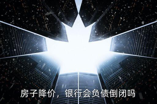 房子降價，銀行會負債倒閉嗎