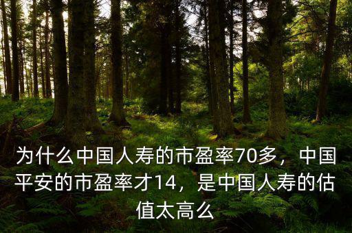 為什么中國(guó)人壽的市盈率70多，中國(guó)平安的市盈率才14，是中國(guó)人壽的估值太高么