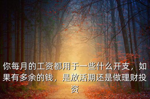你每月的工資都用于一些什么開支，如果有多余的錢，是放活期還是做理財(cái)投資