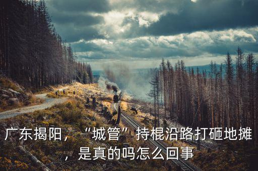 廣東揭陽，“城管”持棍沿路打砸地攤，是真的嗎怎么回事