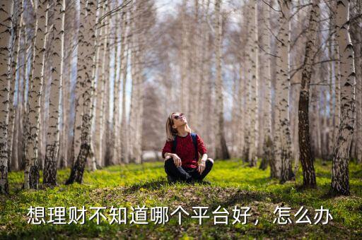 想理財(cái)不知道哪個(gè)平臺好，怎么辦