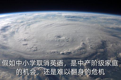 假如中小學取消英語，是中產(chǎn)階級家庭的機會，還是難以翻身的危機