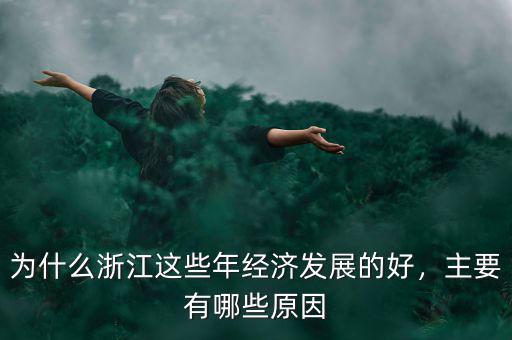 為什么浙江這些年經(jīng)濟發(fā)展的好，主要有哪些原因