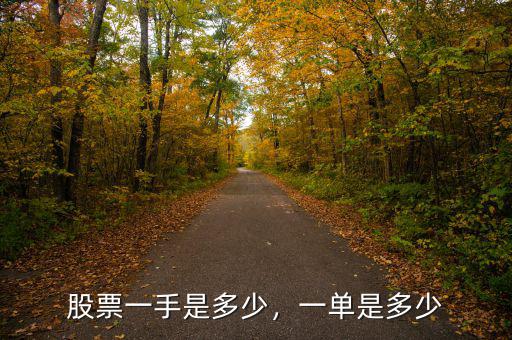 股票一手是多少，一單是多少