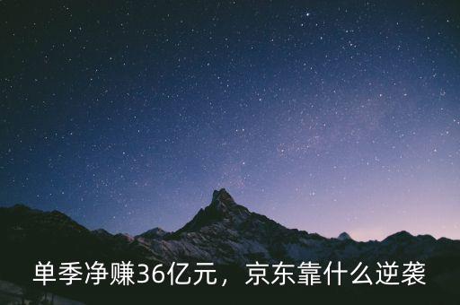 單季凈賺36億元，京東靠什么逆襲