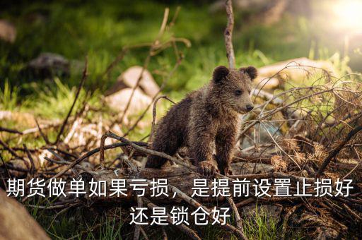 期貨做單如果虧損，是提前設置止損好還是鎖倉好
