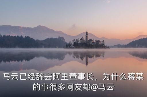 馬云已經(jīng)辭去阿里董事長(zhǎng)，為什么蔣某的事很多網(wǎng)友都@馬云