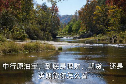 中行原油寶，到底是理財(cái)，期貨，還是類期貨你怎么看
