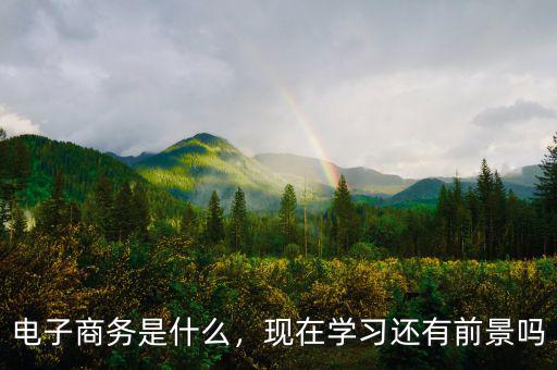 電子商務(wù)是什么，現(xiàn)在學(xué)習(xí)還有前景嗎