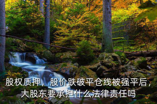 股權(quán)質(zhì)押，股價跌破平倉線被強平后，大股東要承擔什么法律責任嗎