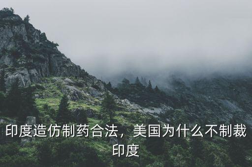 印度造仿制藥合法，美國(guó)為什么不制裁印度
