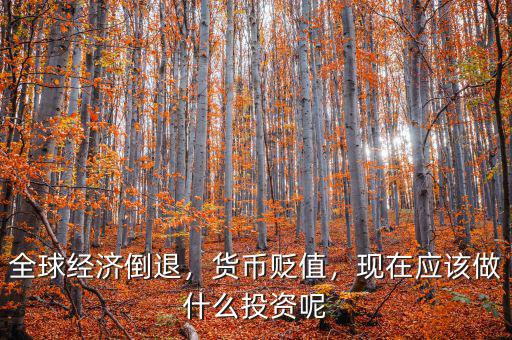 全球經(jīng)濟倒退，貨幣貶值，現(xiàn)在應該做什么投資呢