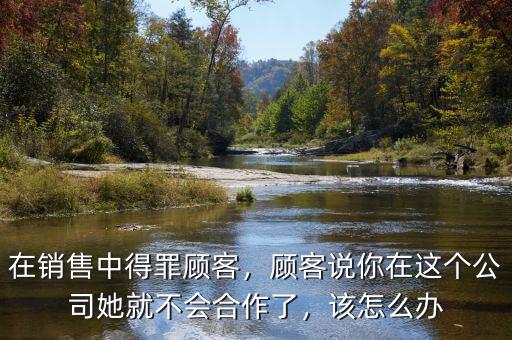 在銷售中得罪顧客，顧客說你在這個(gè)公司她就不會合作了，該怎么辦