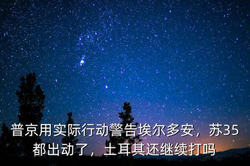 普京用實際行動警告埃爾多安，蘇35都出動了，土耳其還繼續(xù)打嗎