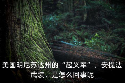 美國明尼蘇達(dá)州的“起義軍”，安提法武裝，是怎么回事呢