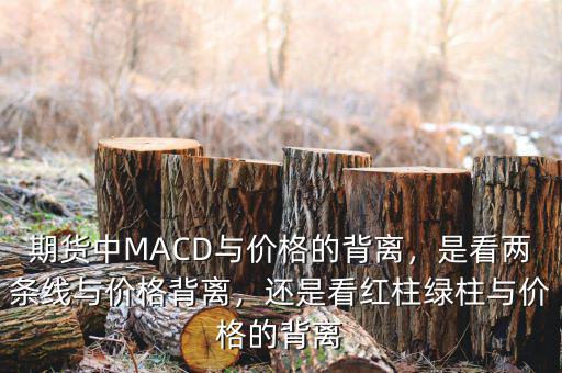 期貨中MACD與價格的背離，是看兩條線與價格背離，還是看紅柱綠柱與價格的背離