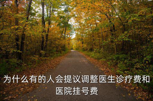為什么有的人會(huì)提議調(diào)整醫(yī)生診療費(fèi)和醫(yī)院掛號(hào)費(fèi)