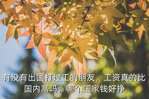 有沒有出國打過工的朋友，工資真的比國內(nèi)高嗎，哪個(gè)國家錢好掙