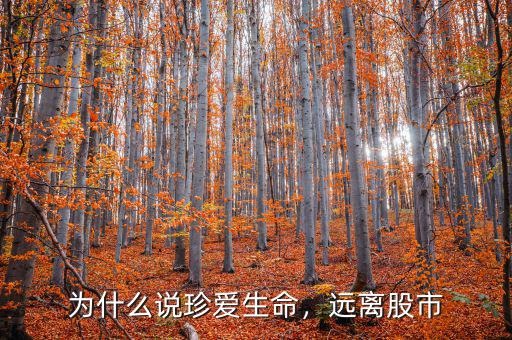 為什么說珍愛生命，遠(yuǎn)離股市