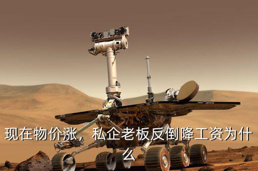 現(xiàn)在物價(jià)漲，私企老板反倒降工資為什么