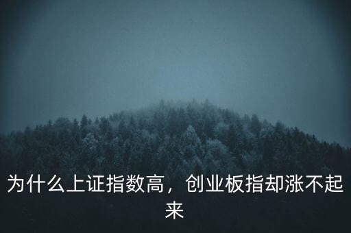為什么上證指數(shù)高，創(chuàng)業(yè)板指卻漲不起來