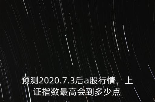 上證指數要到多少點,上證指數這波行情能到多少點