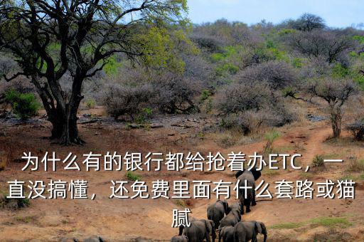 為什么有的銀行都給搶著辦ETC，一直沒(méi)搞懂，還免費(fèi)里面有什么套路或貓膩