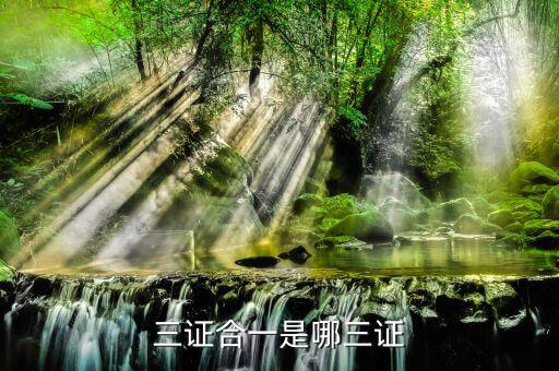 三證合一三證號(hào)是什么，三證合一是哪三證