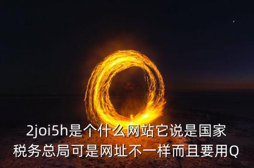 登陸國稅的網(wǎng)站是什么，2joi5h是個什么網(wǎng)站它說是國家稅務(wù)總局可是網(wǎng)址不一樣而且要用Q