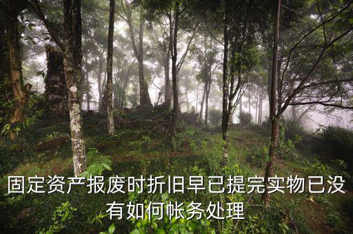 固定資產(chǎn)報廢時折舊早已提完實物已沒有如何帳務處理