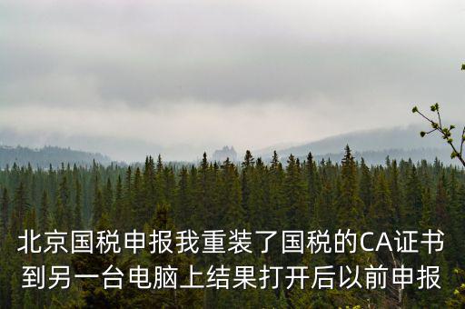 為什么有別的電腦上查不到國稅申報文件，國稅申報能在其他電腦里查看報表打印出來嗎如果不能查看和打