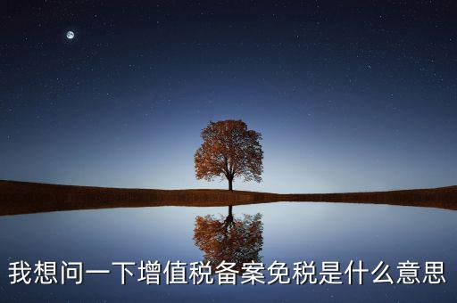 增值稅網(wǎng)上備案是什么意思，公司剛成立請(qǐng)問到稅務(wù)局備案是什么意思