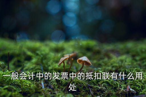 抵扣聯(lián)有什么用，一般會(huì)計(jì)中的發(fā)票中的抵扣聯(lián)有什么用處