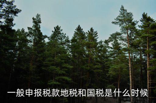 廣東省國稅和地稅什么時候申報，每月什么時間到地稅或國稅申報