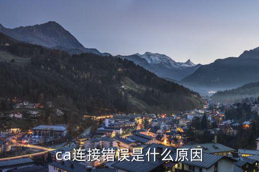 ca連接錯誤是什么意思，調(diào)用CA證書服務(wù)器失敗請重新登陸
